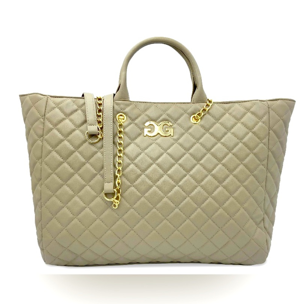 👜 NWT! Gilda Paris Large Quilt Tote Bag